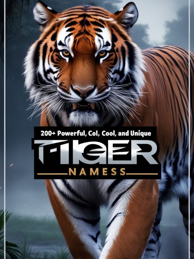 200+ Powerful, Cool, and Unique Tiger Names